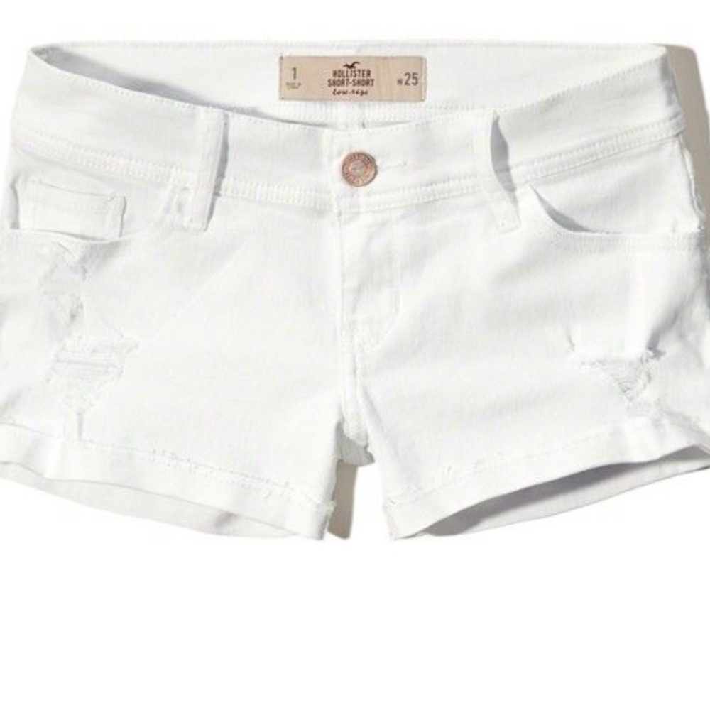 Hollister Low rise denim short shorts